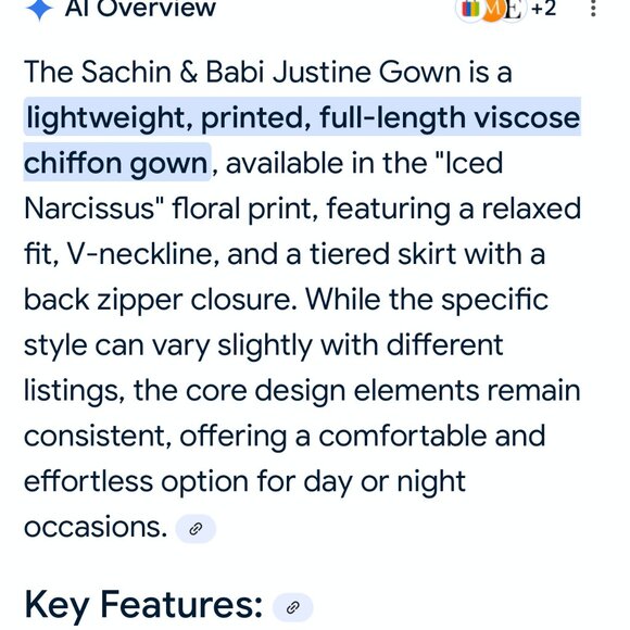 Sachin and Babi Justine Gown size 8 NWT Periwinkle - Picture 7 of 11